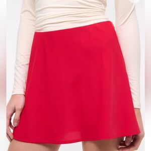 Abercrombie & Fitch Red Mini Skirt